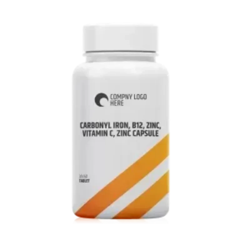 Carbonyl Iron, B12, Zinc, Vitamin C, Zinc Capsule