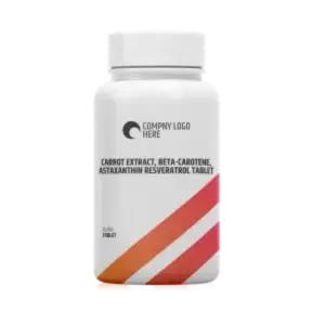 Carrot Extract, Beta-Carotene, Astaxanthin Resveratrol Tablet