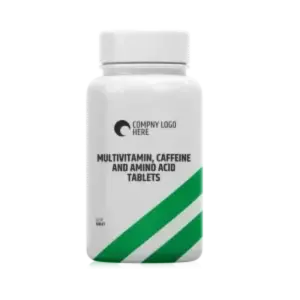 Multivitamin, caffeine and amino acid tablets