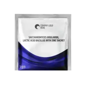 Saccharomyces boulardii, lactic acid bacillus with Zinc Sachet 1 gm