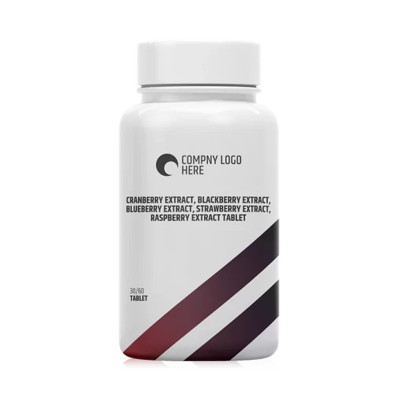 Cranberry Extract, Blackberry Extract, Blueberry Extract, Strawberry Extract, Raspberry Extract Effervescent Tablet