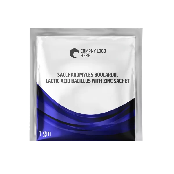 Saccharomyces boulardii, lactic acid bacillus with Zinc Sachet 1 gm