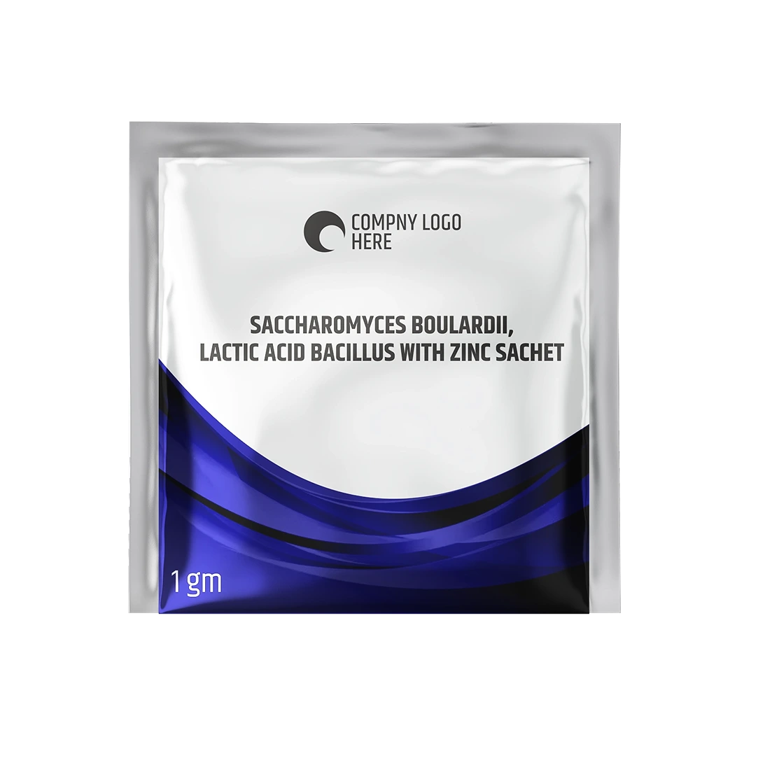 Saccharomyces boulardii, lactic acid bacillus with Zinc Sachet 1 gm